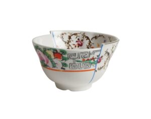 seletti hybrid irene 126196 rice bowl, multicolor, w 4.1 x d 4.1 x h 2.3 inches (10.5 x 10.5 x 5.8 cm), kitchen, dining table, tableware, stylish, cute, overseas style, western style