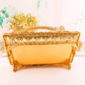 ARTIBETTER Metal Fruit Basket Classical Birthday Cake Alloy