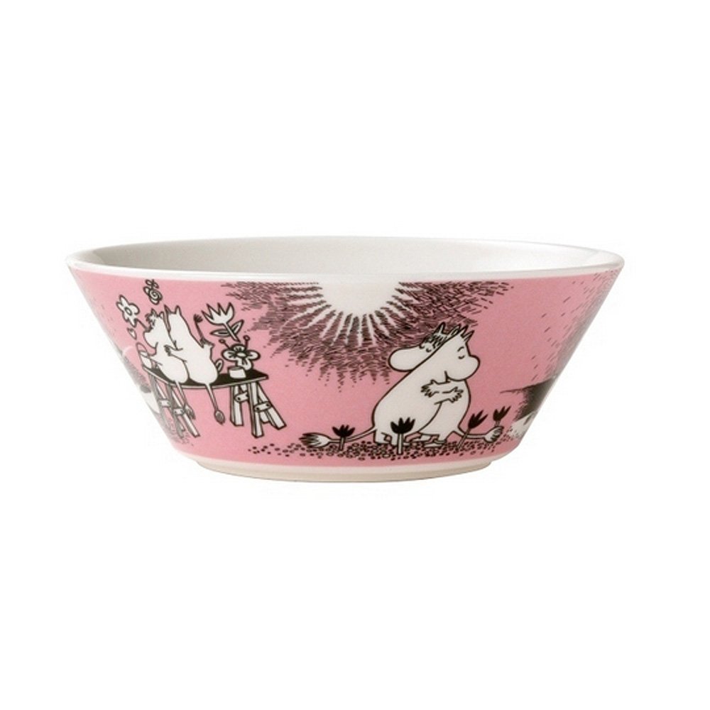 ARABIA Moomin Bowl, Love Love, 5.9 inches (15 cm)