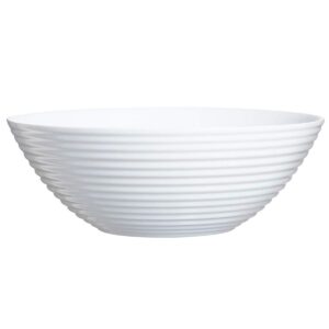 luminarc 06453 harena salad bowl 27 cm glass, white, 27 x 27 x 10 cm