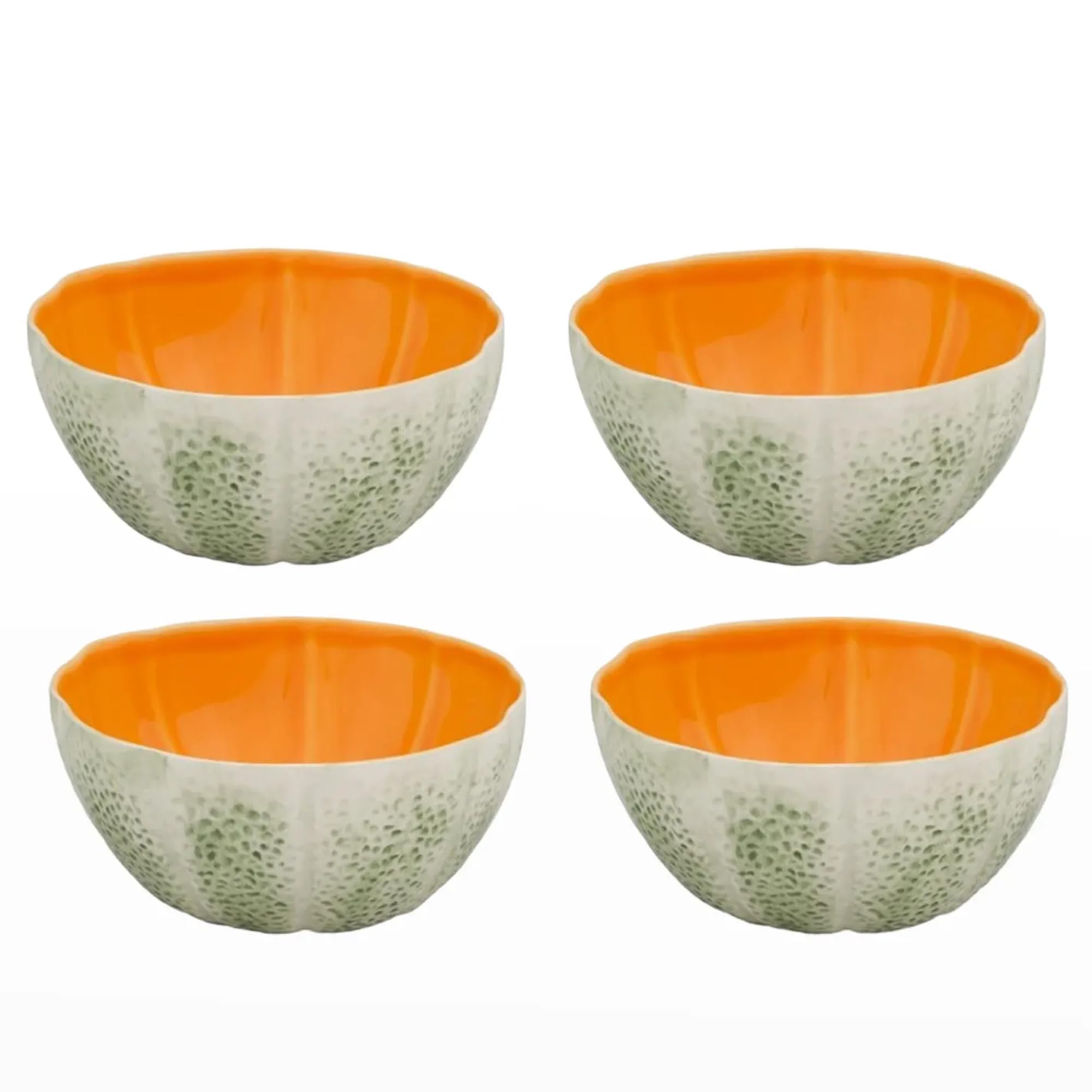 Bordallo Pinheiro Melon Bowl 15 oz, Set of 4.,