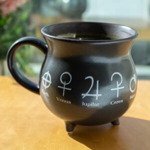 pacific giftware alchemy cauldron ceramic porcelain coffee mug soup bowl