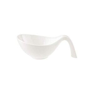villeroy & boch flow salad bowl with handle, 20.25 oz, white