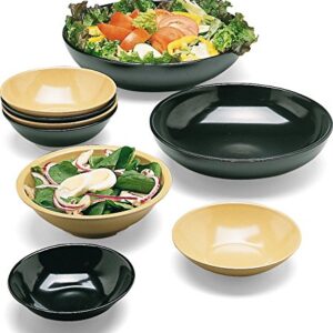 Carlisle FoodService Products 575B03 Melamine Salad Bowl, 13-oz. Capacity, 2" Height x 6" Diameter, Black (Case of 72)