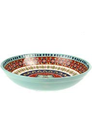 certified international monterrey pasta/serving bowl, 13.25" x 3", multicolor