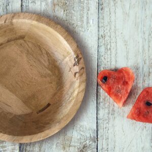 Fairwood Way Wooden Salad Bowl Set - Two 7” Wooden Bowls for Food - Wooden Salad Bowls for Individual Servings