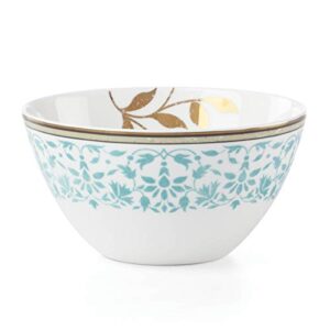 lenox global tapestry aquamarine all-purpose bowl, 0.75 lb, multi