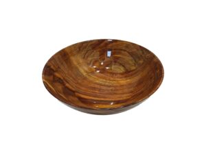 wooden bowl for dry fruits, fresh fruits and snacks, 8" diameter x 3" height