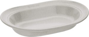staub 40508-030 oval plate, 9.8 inches (25 cm), campane, curry dish, oval, ceramic, ceramic, microwave-safe