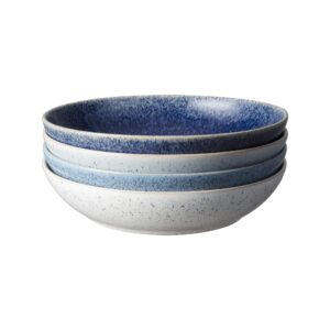 denby studio blue 4 piece pasta bowl set, 411046006