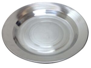 kitchen diva stainless steel soup plate | timeless classic design | versatile & durable for everyday dining