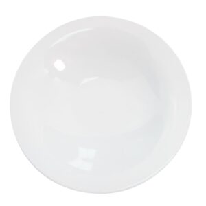 cac china rcn-208 clinton 22-ounce super white porcelain round coupe bowl, 8 by 8 by 1-5/8-inch, 24-pack
