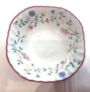 summer chintz by johnson brothers, china coupe cereal bowl, square