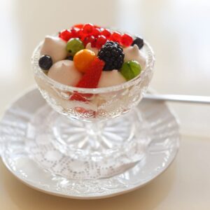 Lavo Home Dessert Ice Cream Cups Mini Truffle Bowls, Salad Fruit Dish Crystal Style Glass - Lead (Pb) Free (4)