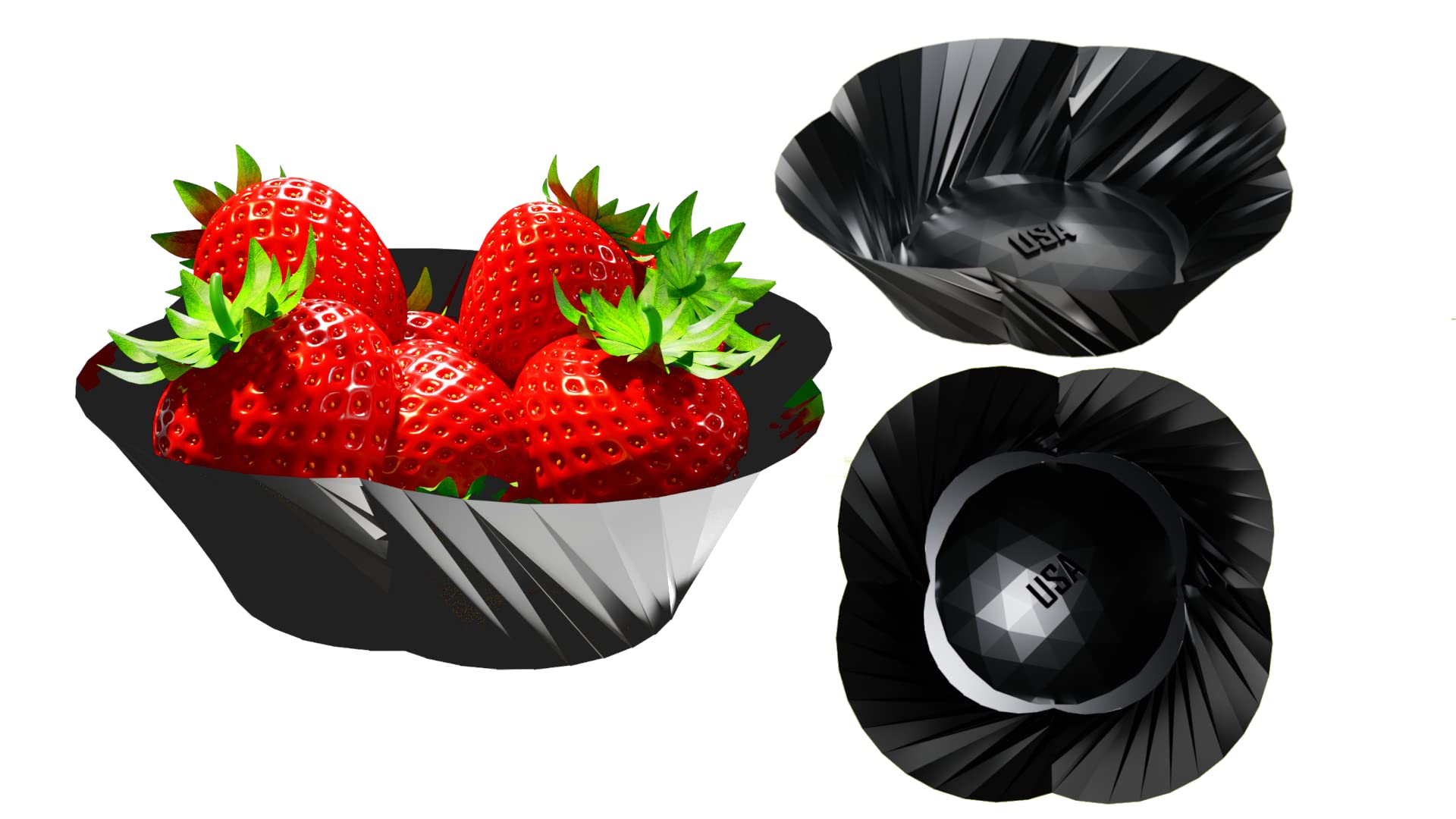 NEW Snack Bowl/Dip Bowl/Hors d'Oeuvre Dish (Pack of 2) - REUSABLE - MADE IN USA - 2022 MODEL - Serving - Dessert - Parties - Dishwasher Safe - BPA Free