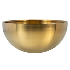 cabilock stainless steel noodles bowl golden thickened thermal insulation salad dessert bowl kitchen serving bowl for cereal, soup, ice cream, rice, noodles, salad, snacks (5.9x2.1 inch)