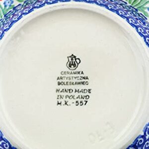 Polish Pottery 8-inch Pasta Bowl made by Ceramika Artystyczna (Babcia's Garden Theme) + Certificate of Authenticity