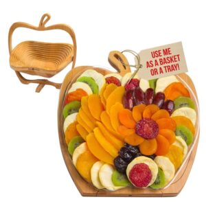 the 2-in-1 creative fruit basket can be turned into a tray for storing nuts and food fruit storage boxes. gifts for family and friends (no fruit) (1 piece)