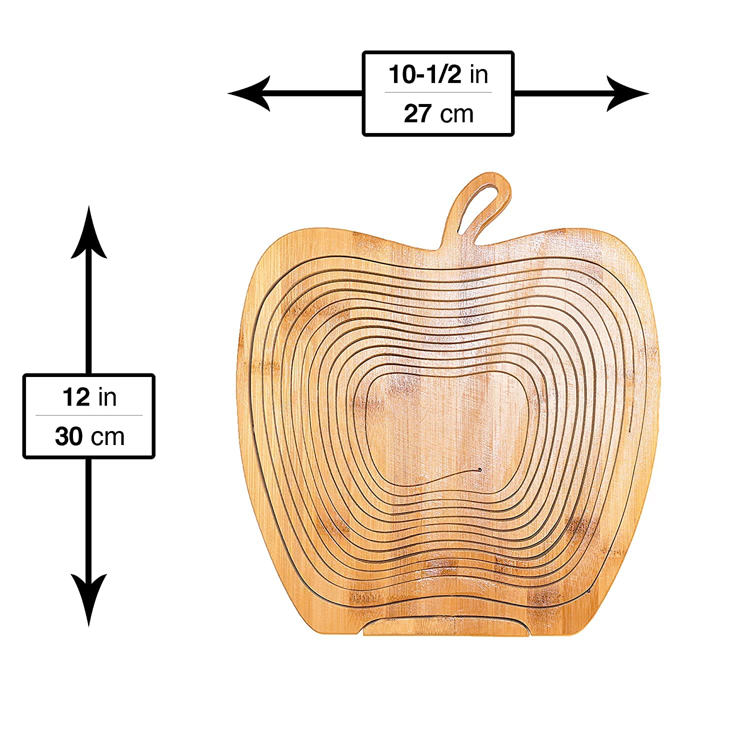 The 2-in-1 creative fruit basket can be turned into a tray for storing nuts and food fruit storage boxes. Gifts for family and friends (No fruit) (1 Piece)