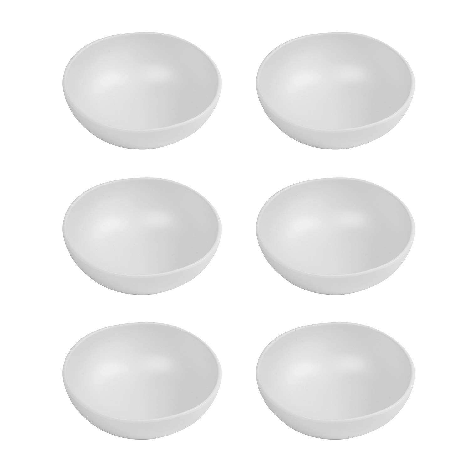 TarHong Matte Craft Coupe Bowl, 7" x 2.4", 34 oz, Melamine, Set of 6