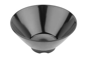 g.e.t. 0180-bk-ec melamine rice/cone bowl, 8 ounce, black (set of 4)