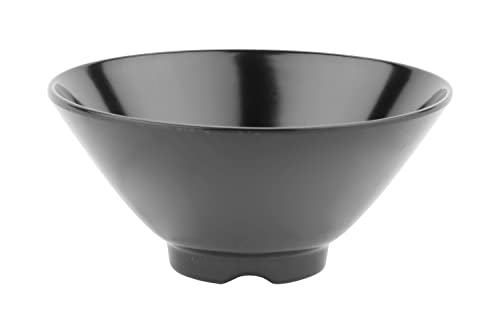 G.E.T. 0180-BK-EC Melamine Rice/Cone Bowl, 8 Ounce, Black (Set of 4)