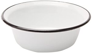 karl kruger household enamel bowl, white, 24 cm
