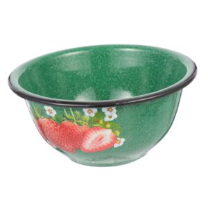 Operitacx Thickened Enamel Bowl Japanese Ramen Bowls Rice Bowls Japanese Pasta Accessories Enamel Popcorn Bowl Kneading Dough Bowl Instant Noddle Bowl Lunch Supply Soup Bowl Food Accessories