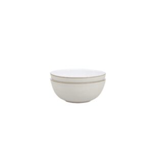 natural canvas cereal bowl set of 2