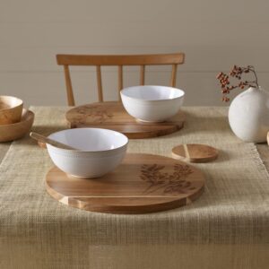 Natural Canvas Cereal Bowl Set Of 2