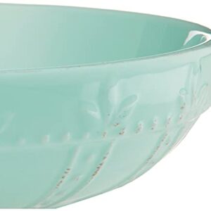 Signature Housewares Sorrento Collection Large Pasta Bowl, 12-Inch, Aqua