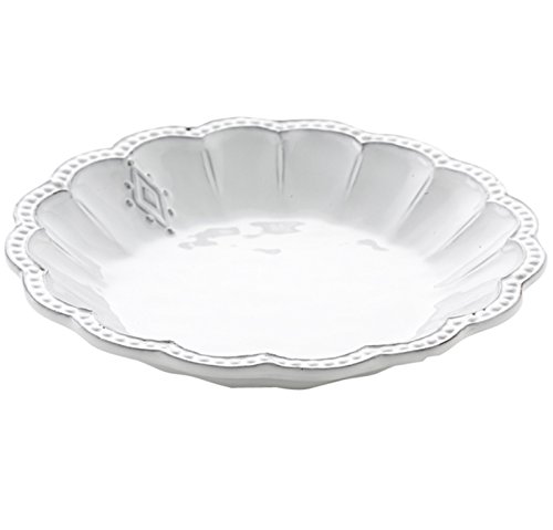 Arte Italica Bella Bianca Medallion Pasta/Soup Bowl, White