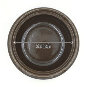 TheJD Korean Stone Bowl (Dolsot), Sizzling Hot Pot for Bibimbap and Soup - Premium Ceramic (Korean Stone Pot_03)