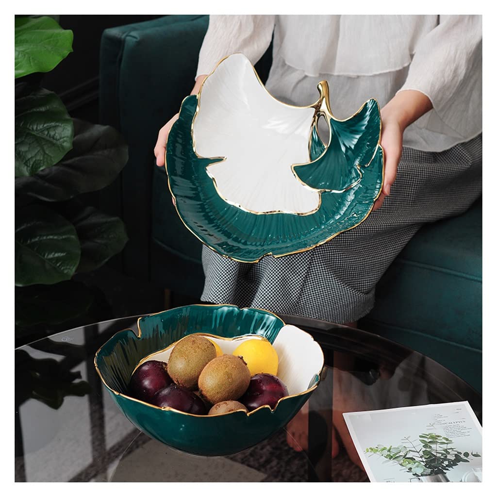 Creative Ceramic Fruit Bowl Fruit Basket, Fruit Serving Bowls, Stylish Fruit Bowls For Fruit Dessert Snacks (Color : E)