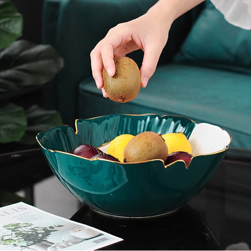 Creative Ceramic Fruit Bowl Fruit Basket, Fruit Serving Bowls, Stylish Fruit Bowls For Fruit Dessert Snacks (Color : E)