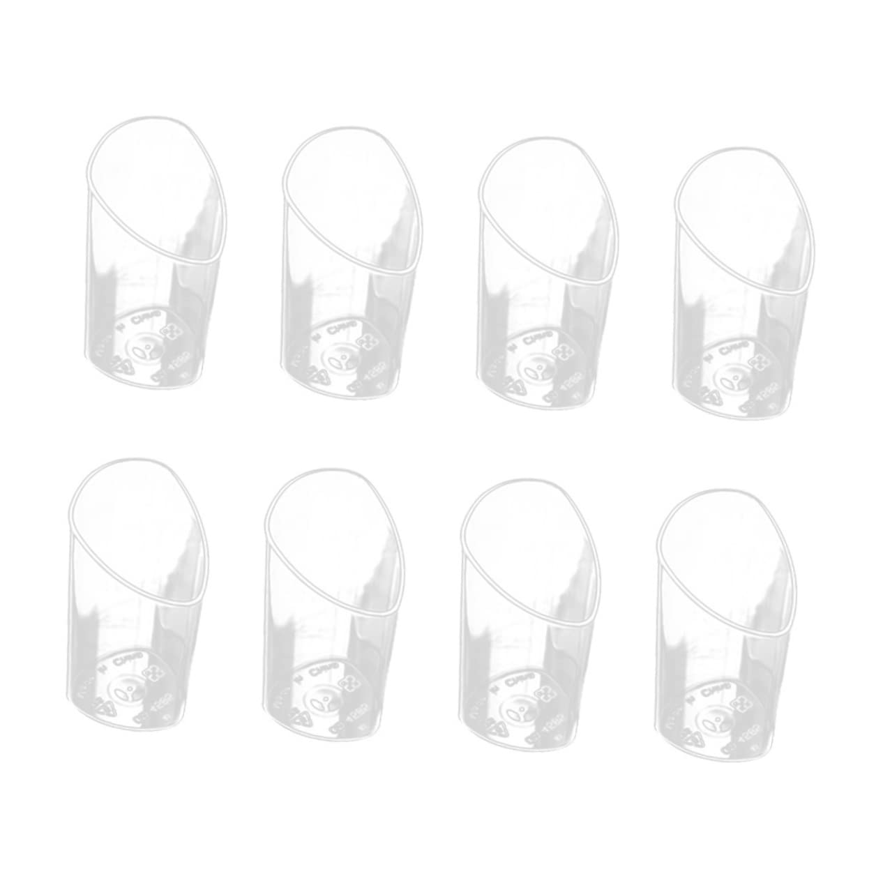 MUSISALY 10pcs Desert Cups Mini Glass Dessert Cup Small Bowl Parfait Mousse Cup Wood Bran Pudding Cup Plastic Parfait Cup Transparent Dessert Cup Cheese Snack Cup Ice Cream Cups