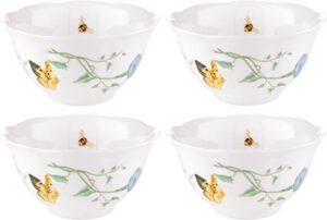 lenox butterfly meadow seasonal rice bowls, set of 4, 3.10, multi