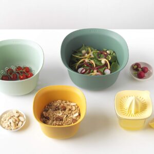 Brabantia Tasty+ Mixing Bowl Set with Colander and juicer