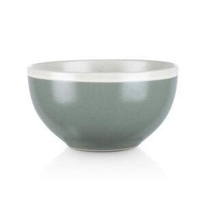 Stone lain Serenity Stoneware Dish Set, 4 Bowls, Green and Cream