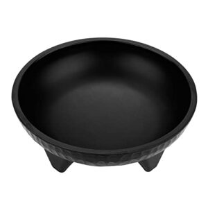 g.e.t. moj-803-bk black 26 oz. molcajete bowl, break resistant dishwasher safe melamine viva mexico collection (pack of 12)