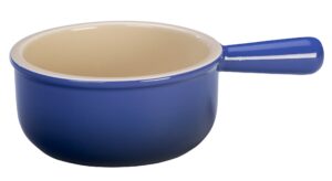 le creuset stoneware 16-ounce french onion soup bowl, cobalt
