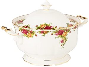 royal albert old country roses soup tureen, 146 oz, multi