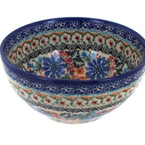 Blue Rose Polish Pottery Ashley Cereal/Soup Bowl