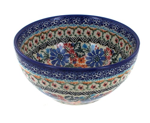 Blue Rose Polish Pottery Ashley Cereal/Soup Bowl