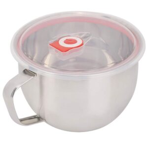milltrip 1300ml stainless steel portable instant noodle bowl with handle and sealed lid