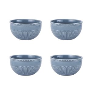 Mikasa Italian Countryside 4.5-Inch Fruit Bowl, Set Of 4,Blue