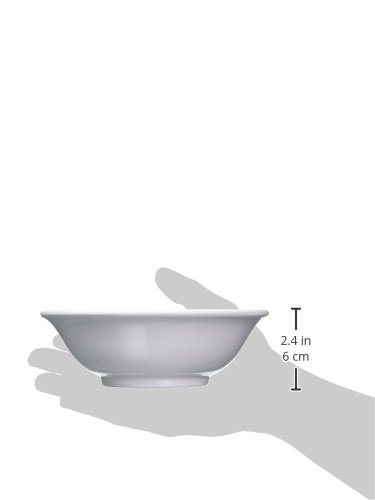 Winco MMB-22W Melamine Rimless Bowl, 22-Ounce, White