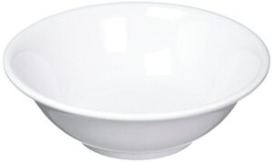 winco mmb-22w melamine rimless bowl, 22-ounce, white