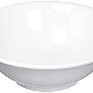 Winco MMB-22W Melamine Rimless Bowl, 22-Ounce, White