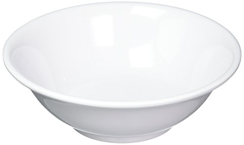 Winco MMB-22W Melamine Rimless Bowl, 22-Ounce, White